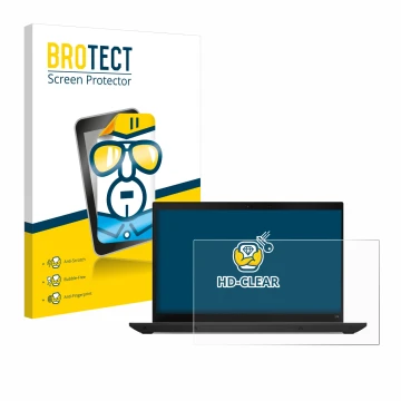 Vorderseite einer Produktverpackung mit dem Markenlogo BROTECT. Daneben ist das Gerät Lenovo ThinkPad L14 Gen 4 mit dem zugehö