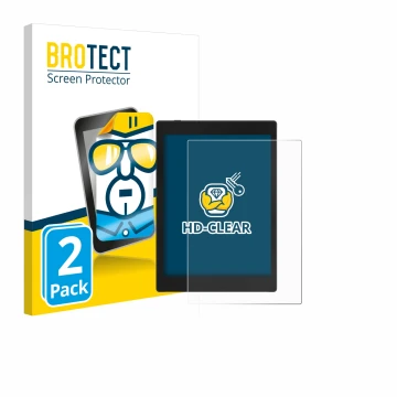 Vorderseite einer Produktverpackung mit dem Markenlogo BROTECT. Daneben ist das Gerät Boox Tab Mini C mit dem zugehörigen Disp