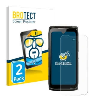 Vorderseite einer Produktverpackung mit dem Markenlogo BROTECT. Daneben ist das Gerät Crosscall Core-Z5 mit dem zugehörigen Di