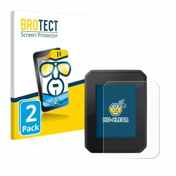 Vorderseite einer Produktverpackung mit dem Markenlogo BROTECT. Daneben ist das Gerät FIT Display Compact mit dem zugehörigen 