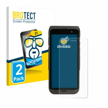 Vorderseite einer Produktverpackung mit dem Markenlogo BROTECT. Daneben ist das Gerät Honeywell CT47 mit dem zugehörigen Displ