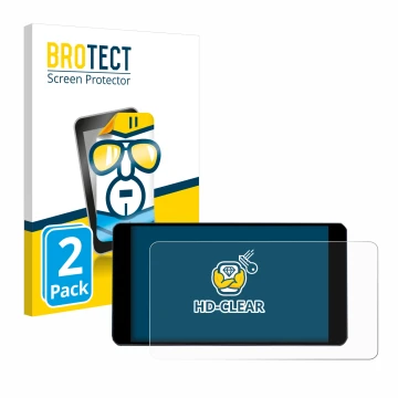 Vorderseite einer Produktverpackung mit dem Markenlogo BROTECT. Daneben ist das Gerät Zontes 350D mit dem zugehörigen Displays