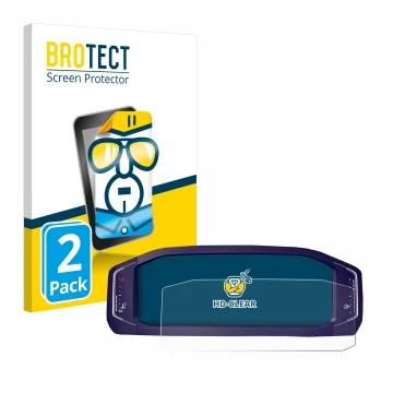 Vorderseite einer Produktverpackung mit dem Markenlogo BROTECT. Daneben ist das Gerät Volkswagen Passat B8 Digital Cockpit 10,