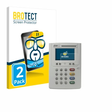 Vorderseite einer Produktverpackung mit dem Markenlogo BROTECT. Daneben ist das Gerät ingenico eHealth ORGA Neo 6141 mit dem z