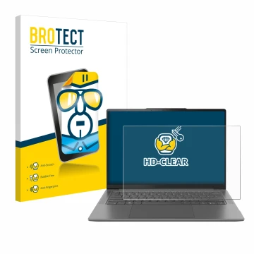 Vorderseite einer Produktverpackung mit dem Markenlogo BROTECT. Daneben ist das Gerät Lenovo Yoga Pro 7 Gen 8 14