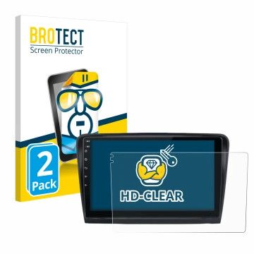 Vorderseite einer Produktverpackung mit dem Markenlogo BROTECT. Daneben ist das Gerät Junsun V1 Plus 10