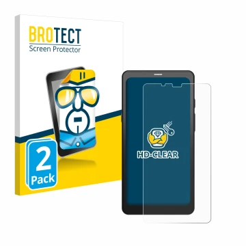 Vorderseite einer Produktverpackung mit dem Markenlogo BROTECT. Daneben ist das Gerät Boox Palma mit dem zugehörigen Displaysc