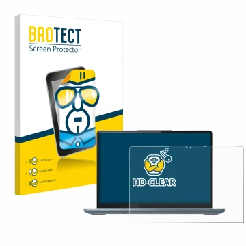 Vorderseite einer Produktverpackung mit dem Markenlogo BROTECT. Daneben ist das Gerät Lenovo IdeaPad Flex 5 14