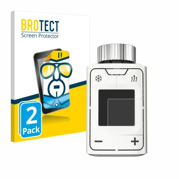 Vorderseite einer Produktverpackung mit dem Markenlogo BROTECT. Daneben ist das Gerät AVM FRITZ!DECT 302 mit dem zugehörigen D