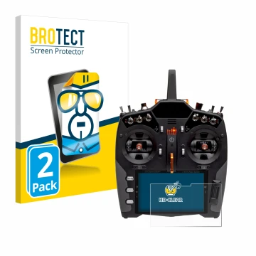 Vorderseite einer Produktverpackung mit dem Markenlogo BROTECT. Daneben ist das Gerät Spektrum NX20 mit dem zugehörigen Displa