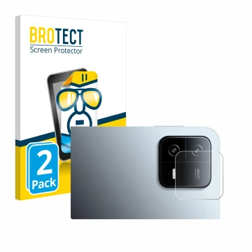 Vorderseite einer Produktverpackung mit dem Markenlogo BROTECT. Daneben ist das Gerät Xiaomi Pad 6 (NUR Kameraschutz) mit dem 