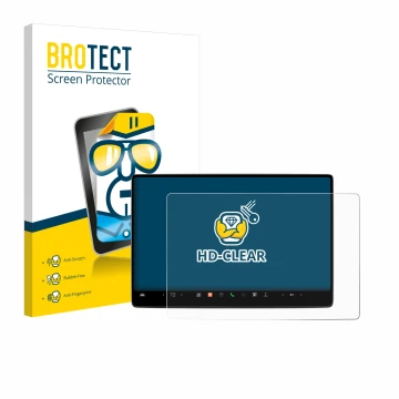 Vorderseite einer Produktverpackung mit dem Markenlogo BROTECT. Daneben ist das Gerät Tesla Model 3 2024 mit dem zugehörigen D