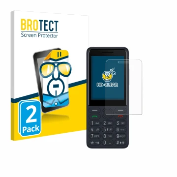 Vorderseite einer Produktverpackung mit dem Markenlogo BROTECT. Daneben ist das Gerät TCL Onetouch 4022s mit dem zugehörigen D