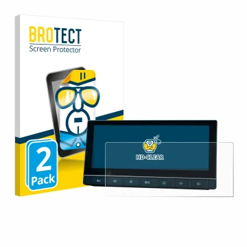 Vorderseite einer Produktverpackung mit dem Markenlogo BROTECT. Daneben ist das Gerät MG 5 IPS-HD 10.25