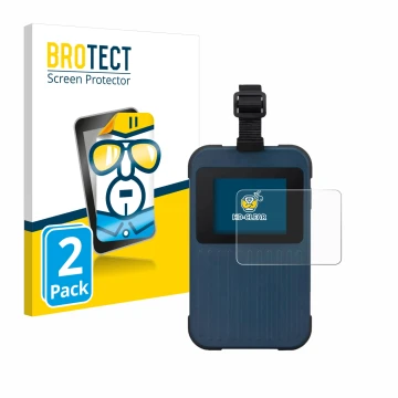 Vorderseite einer Produktverpackung mit dem Markenlogo BROTECT. Daneben ist das Gerät Acer Enduro Connect M3 mit dem zugehörig