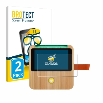 Vorderseite einer Produktverpackung mit dem Markenlogo BROTECT. Daneben ist das Gerät tigerbox Touch Plus mit dem zugehörigen 