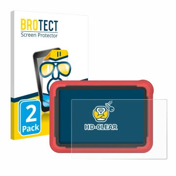 Vorderseite einer Produktverpackung mit dem Markenlogo BROTECT. Daneben ist das Gerät Launch X-431 ProV5 2023 (10,1