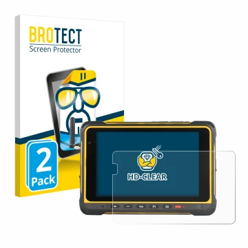 Vorderseite einer Produktverpackung mit dem Markenlogo BROTECT. Daneben ist das Gerät AIR3 7.3 mit dem zugehörigen Displayschu