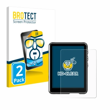 Vorderseite einer Produktverpackung mit dem Markenlogo BROTECT. Daneben ist das Gerät Mechen M3 mit dem zugehörigen Displaysch