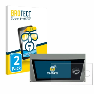 Vorderseite einer Produktverpackung mit dem Markenlogo BROTECT. Daneben ist das Gerät Volkswagen California 6.1 mit dem zugehö