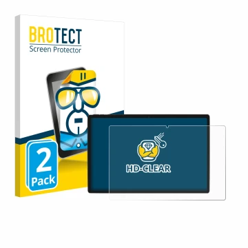 Vorderseite einer Produktverpackung mit dem Markenlogo BROTECT. Daneben ist das Gerät Goodtel G10 mit dem zugehörigen Displays