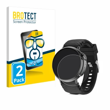 Vorderseite einer Produktverpackung mit dem Markenlogo BROTECT. Daneben ist das Gerät AMZSA GT88 mit dem zugehörigen Displaysc