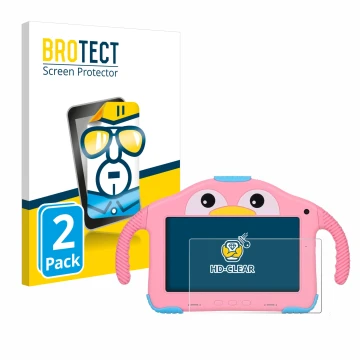 Vorderseite einer Produktverpackung mit dem Markenlogo BROTECT. Daneben ist das Gerät okulaku KIDS03-Pro03 7