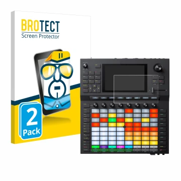 Vorderseite einer Produktverpackung mit dem Markenlogo BROTECT. Daneben ist das Gerät Akai Force mit dem zugehörigen Displaysc