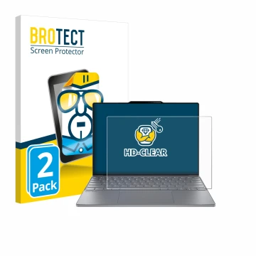 Vorderseite einer Produktverpackung mit dem Markenlogo BROTECT. Daneben ist das Gerät Lenovo ThinkBook 13x Gen 4 mit dem zugeh