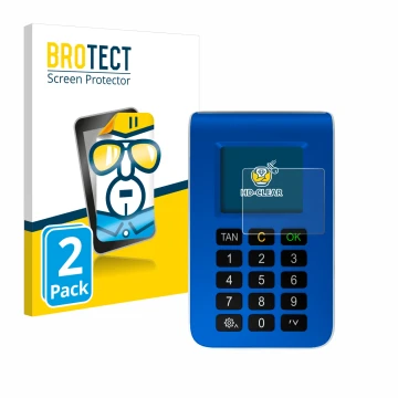 Vorderseite einer Produktverpackung mit dem Markenlogo BROTECT. Daneben ist das Gerät REINER SCT tanJack photo QR mit dem zuge