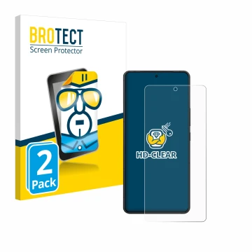 Vorderseite einer Produktverpackung mit dem Markenlogo BROTECT. Daneben ist das Gerät ASUS ZenFone 11 Ultra mit dem zugehörige