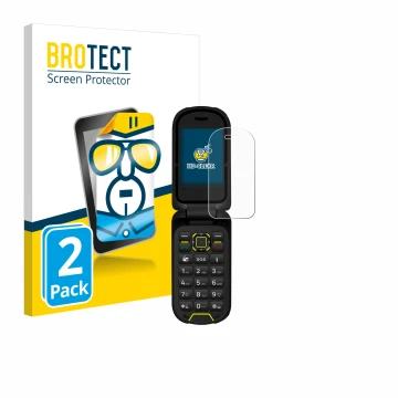 Vorderseite einer Produktverpackung mit dem Markenlogo BROTECT. Daneben ist das Gerät Hammer Bow LTE mit dem zugehörigen Displ
