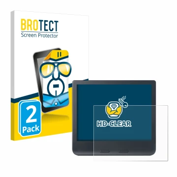 Vorderseite einer Produktverpackung mit dem Markenlogo BROTECT. Daneben ist das Gerät Kobo Libra Colour 2024 mit dem zugehörig