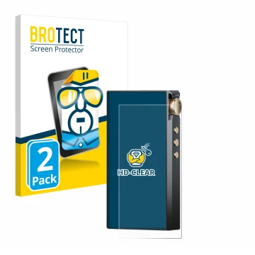 Vorderseite einer Produktverpackung mit dem Markenlogo BROTECT. Daneben ist das Gerät Cayin N3-Ultra mit dem zugehörigen Displ