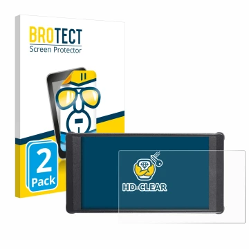 Vorderseite einer Produktverpackung mit dem Markenlogo BROTECT. Daneben ist das Gerät Portkeys PT6 mit dem zugehörigen Display