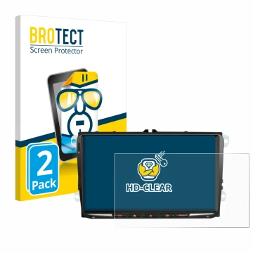 Vorderseite einer Produktverpackung mit dem Markenlogo BROTECT. Daneben ist das Gerät Erisin ES8998V 9