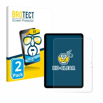 Vorderseite einer Produktverpackung mit dem Markenlogo BROTECT. Daneben ist das Gerät Apple iPad Air 11