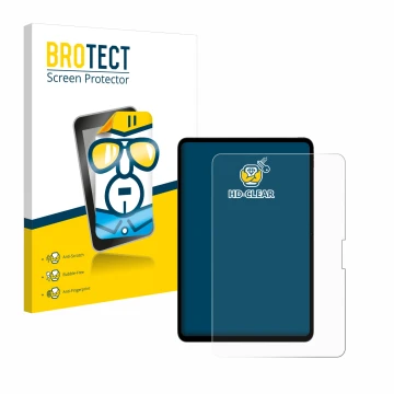 Vorderseite einer Produktverpackung mit dem Markenlogo BROTECT. Daneben ist das Gerät Apple iPad Pro 13