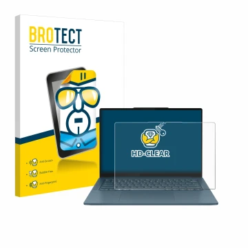 Vorderseite einer Produktverpackung mit dem Markenlogo BROTECT. Daneben ist das Gerät Lenovo Yoga Pro 7 Gen 9 14
