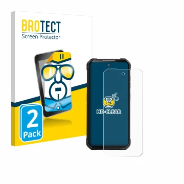 Vorderseite einer Produktverpackung mit dem Markenlogo BROTECT. Daneben ist das Gerät iiiF150 B2 mit dem zugehörigen Displaysc