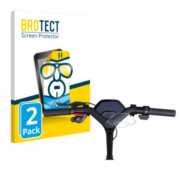 Vorderseite einer Produktverpackung mit dem Markenlogo BROTECT. Daneben ist das Gerät Segway Ninebot P65D mit dem zugehörigen 