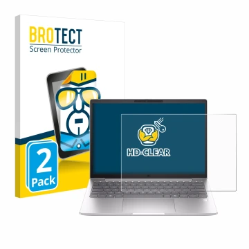 Vorderseite einer Produktverpackung mit dem Markenlogo BROTECT. Daneben ist das Gerät HP EliteBook 630 G11 mit dem zugehörigen