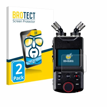 Vorderseite einer Produktverpackung mit dem Markenlogo BROTECT. Daneben ist das Gerät Tascam Portacapture X6 mit dem zugehörig
