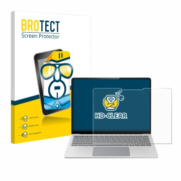 Vorderseite einer Produktverpackung mit dem Markenlogo BROTECT. Daneben ist das Gerät Microsoft Surface Laptop 7 13.8