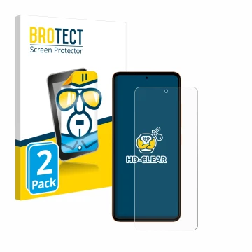 Vorderseite einer Produktverpackung mit dem Markenlogo BROTECT. Daneben ist das Gerät HMD Pulse mit dem zugehörigen Displaysch