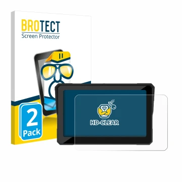 Vorderseite einer Produktverpackung mit dem Markenlogo BROTECT. Daneben ist das Gerät Carpuride W702B 7