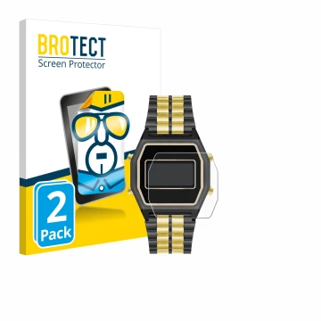 Vorderseite einer Produktverpackung mit dem Markenlogo BROTECT. Daneben ist das Gerät Armitron Rubik mit dem zugehörigen Displ