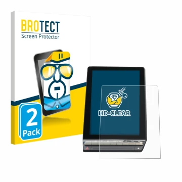 Vorderseite einer Produktverpackung mit dem Markenlogo BROTECT. Daneben ist das Gerät Renault Capture 2024 10,4