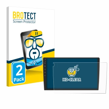 Vorderseite einer Produktverpackung mit dem Markenlogo BROTECT. Daneben ist das Gerät Eonon ua12s plus-6g mit dem zugehörigen 