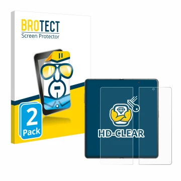 Vorderseite einer Produktverpackung mit dem Markenlogo BROTECT. Daneben ist das Gerät Honor Magic V3 (inneres Display) mit dem